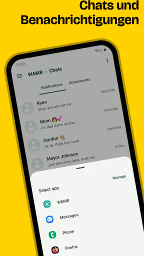 WAMR: gelöschte Nachrichten screenshot