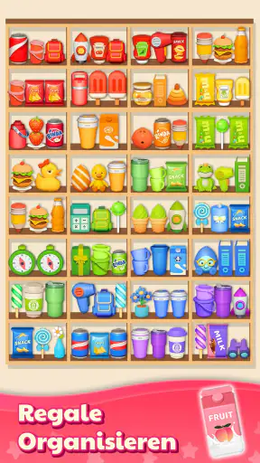 Waren sortieren Match-3-Puzzle screenshot