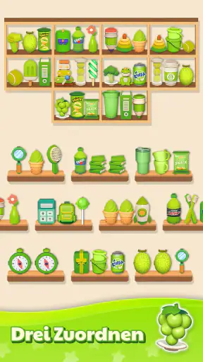 Waren sortieren Match-3-Puzzle screenshot