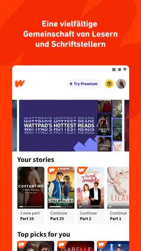 Wattpad - Wo Geschichten leben screenshot