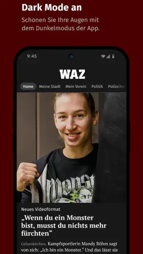 WAZ News screenshot