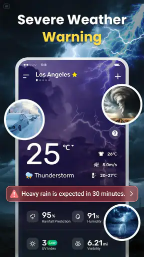 Wettervorhersage: Live Alerts screenshot