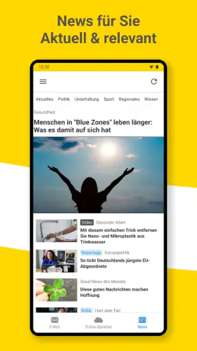 WEB.DE Mail, Cloud & News screenshot