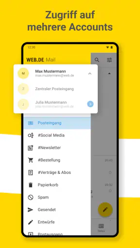 WEB.DE Mail, Cloud & News screenshot