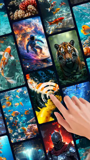 Wellen&3D Live-Hintergrundbild screenshot