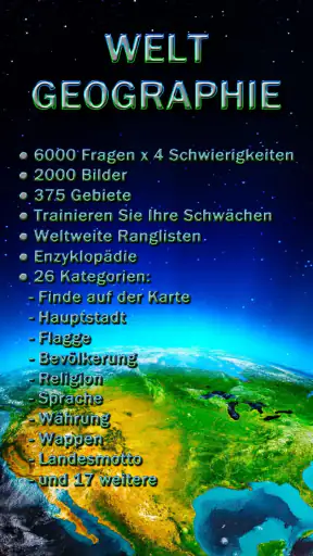 Welt Geographie - Quiz-Spiel screenshot