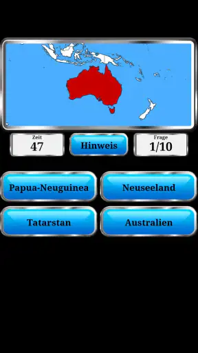 Welt Geographie - Quiz-Spiel screenshot