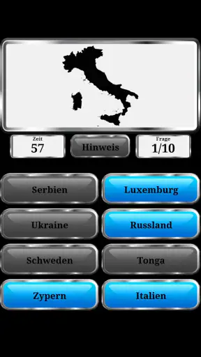 Welt Geographie - Quiz-Spiel screenshot