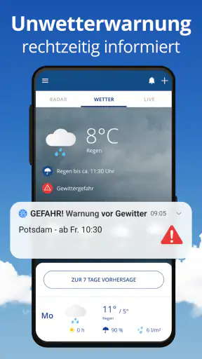 wetter.com Wetter & Regenradar screenshot