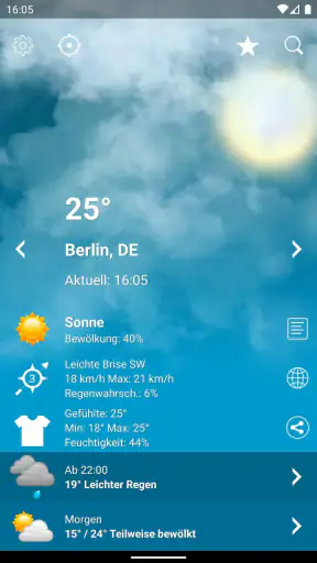 Wetter Deutschland XL PRO screenshot