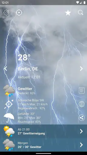 Wetter Deutschland XL PRO screenshot