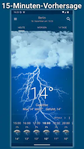 Wetter: Heiterer Himmel screenshot