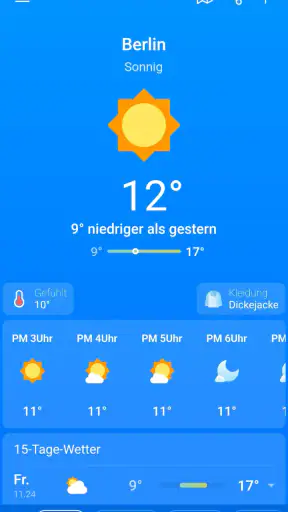 Wetter & Regen - Weather Sky screenshot