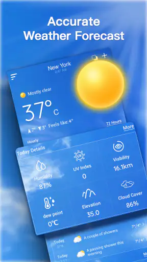 Wetter vorhersage screenshot