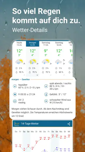 WetterOnline mit Pollenflug screenshot