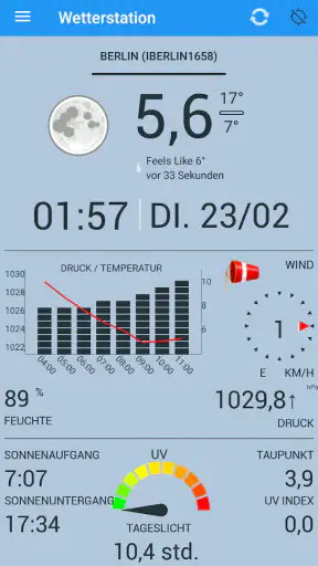 Wetterstation screenshot