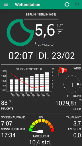 Wetterstation screenshot