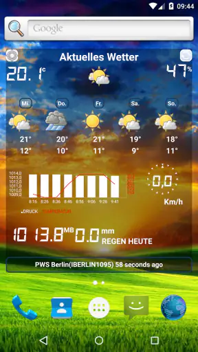 Wetterstation screenshot