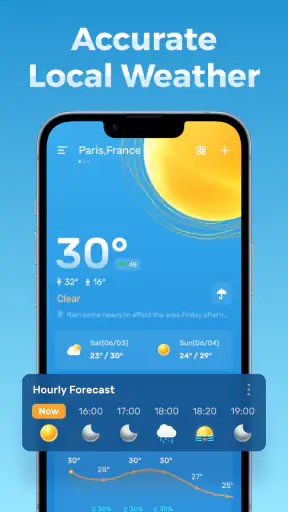 Wettervorhersage screenshot