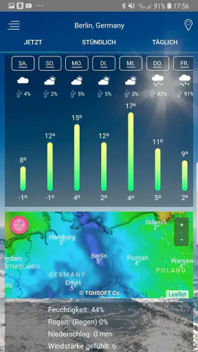 Wettervorhersage App screenshot