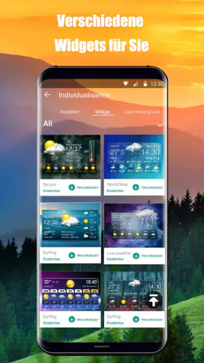 Wettervorhersage - Widget screenshot