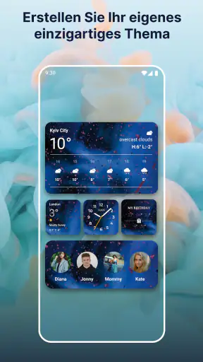 Widgets OS 17: Farbige Widgets screenshot