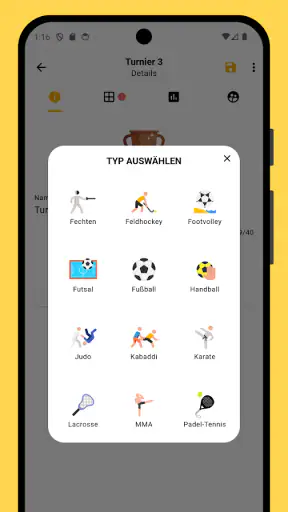 Winner - Turniermanager screenshot