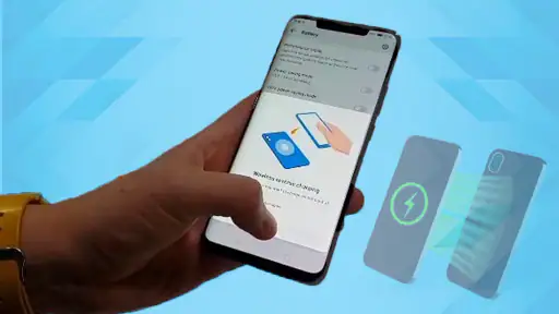 Wireless charge Phone to Phone screenshot