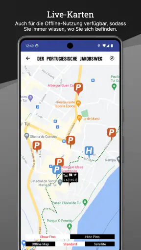 Wise Pilgrim Camino Portugués screenshot