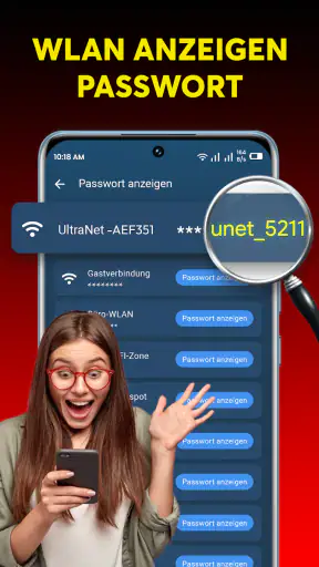 WLAN Passwörter anzeigen screenshot