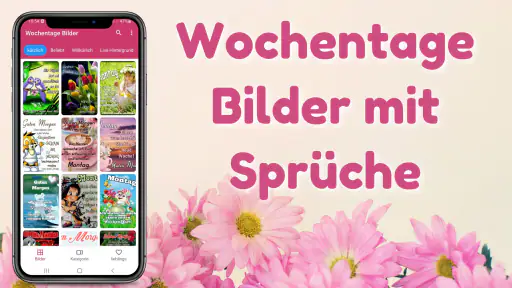 Wochentage Bilder mit Sprüche screenshot