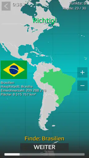 World Map Quiz screenshot