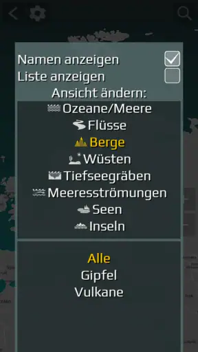 World Map Quiz screenshot