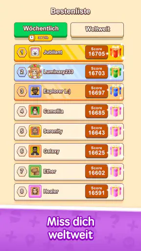 Wort Solitär: Denkspiel screenshot