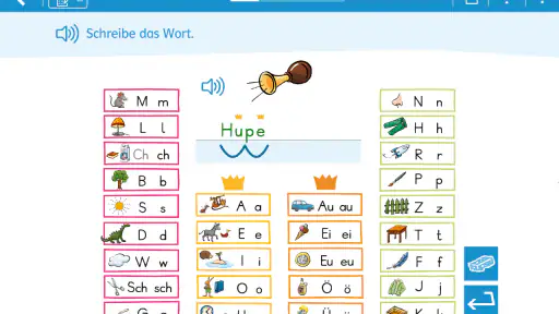 Wörter schreiben 1 mit Zebra screenshot