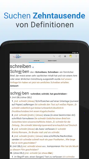 Wörterbuch + screenshot
