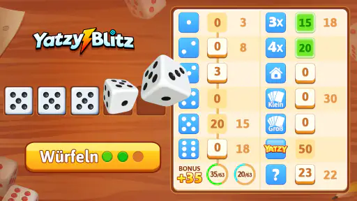 Yatzy Blitz: Würfelspiel screenshot