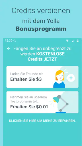 Yolla ins Ausland Telefonieren screenshot