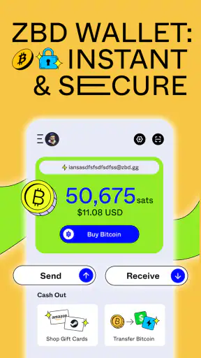 ZBD: Earn Bitcoin Rewards screenshot
