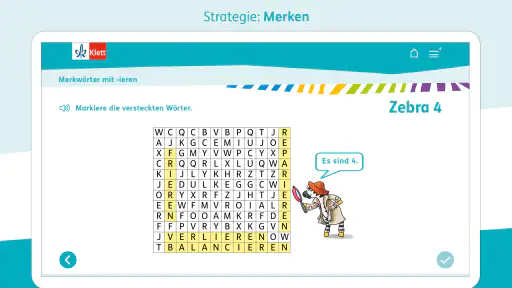 Zebra Deutsch Klasse 1-4 screenshot