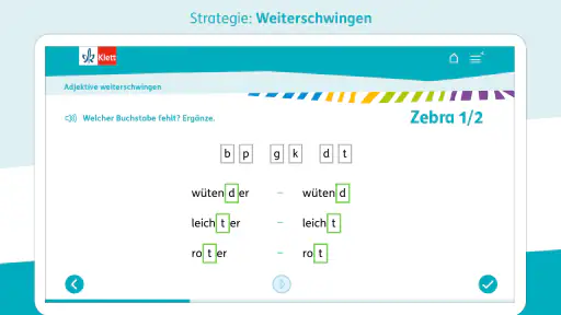 Zebra Deutsch Klasse 1-4 screenshot