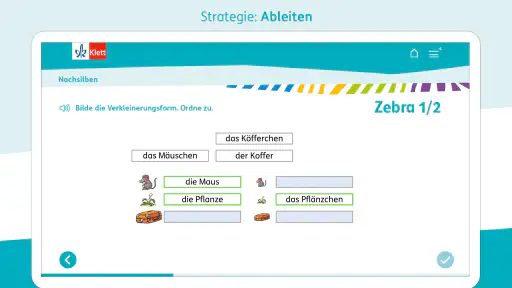 Zebra Deutsch Klasse 1-4 screenshot