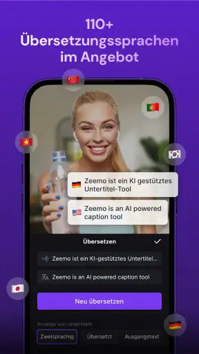 Zeemo:KI Video & Untertitel screenshot