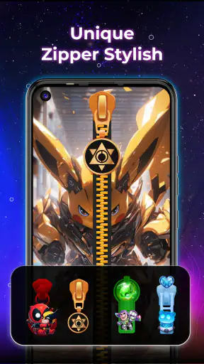 Zip Locker: Zipper Lock Screen screenshot