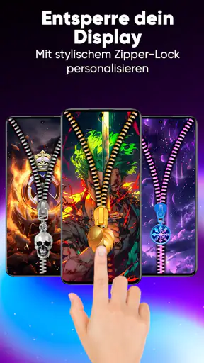 Zipper-Bildschirm Hintergrund screenshot