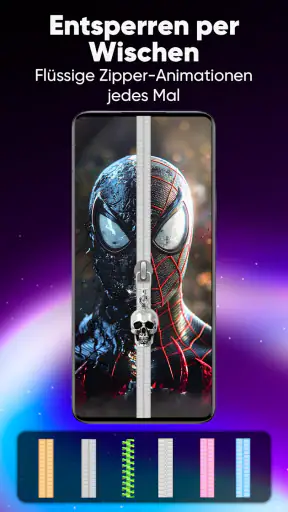Zipper-Bildschirm Hintergrund screenshot