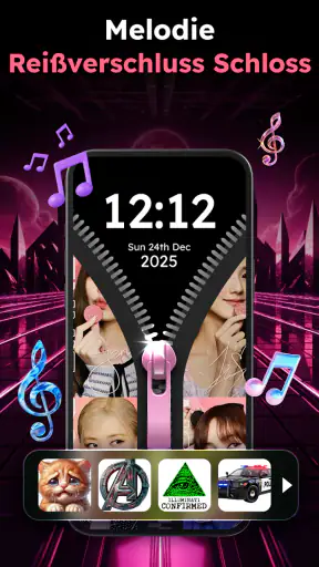 Zipper Lock Wallpapers Screen screenshot
