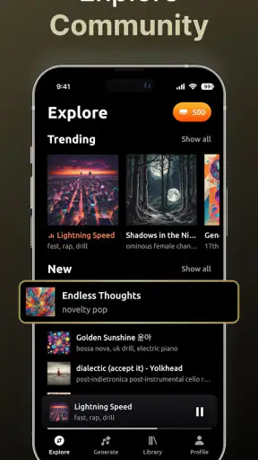 Zona: KI Song Maker & Creator screenshot