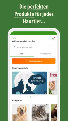 zooplus - Tierbedarf Online screenshot