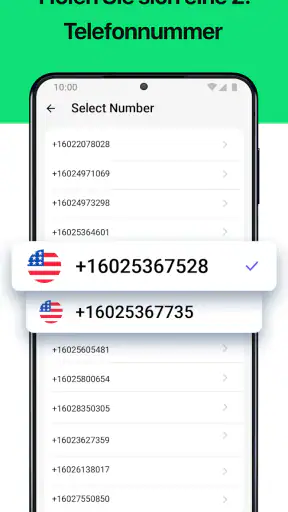 Zweite Telefonnummer - 2Number screenshot